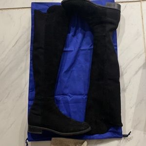 Stuart Weitzman 50/50 Black Suede Boot